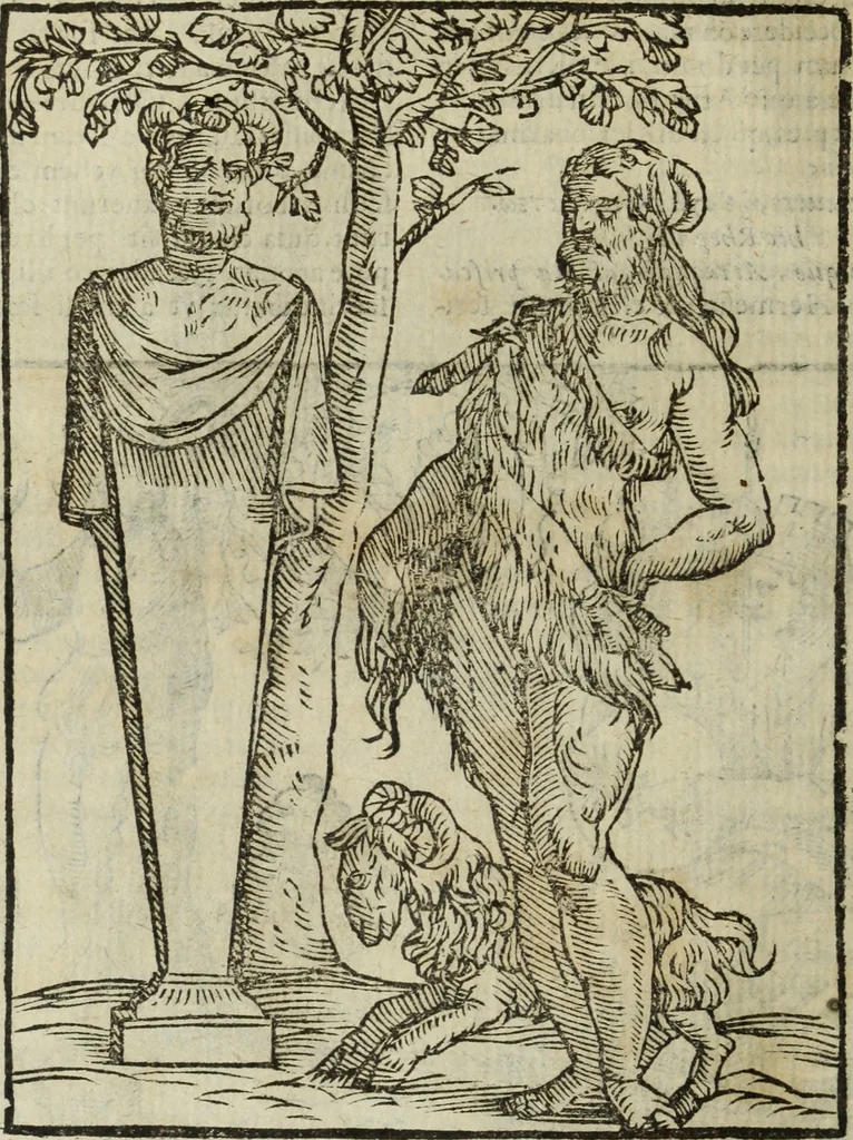 An illustration from Natalis Comitis Mythologiae, siue, Explicationis fabularum libri decem; in quibvs omnia prope naturalis et moralis philosophiae dogmata in veterum fabulis contenta fuisse perspicuè demonstratur, 1616, leaf 97