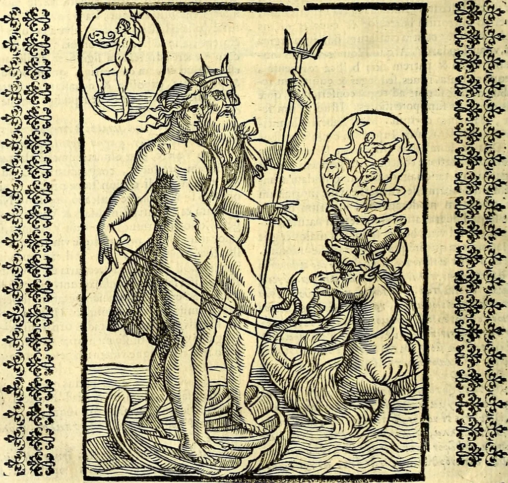 An illustration from Natalis Comitis Mythologiae sive Explicationis fabvlarvm libri decem, in qvibvs omnia prope natvralis et moralis philosophiæ dogmata in veterum fabulis contenta fuisse perspicuè demonstratur, 1616, leaf 131