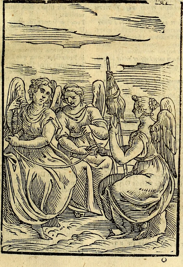 An illustration from Natalis Comitis Mythologiae sive Explicationis fabvlarvm libri decem, in qvibvs omnia prope natvralis et moralis philosophiæ dogmata in veterum fabulis contenta fuisse perspicuè demonstratur, 1616, leaf 152