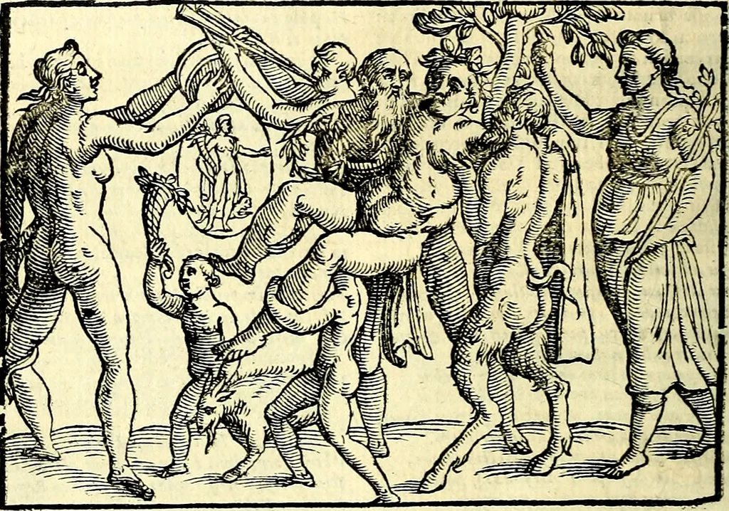 An illustration from Natalis Comitis Mythologiae sive Explicationis fabvlarvm libri decem, in qvibvs omnia prope natvralis et moralis philosophiæ dogmata in veterum fabulis contenta fuisse perspicuè demonstratur, 1616, leaf 307
