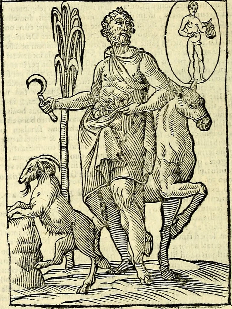 An illustration from Natalis Comitis Mythologiae sive Explicationis fabvlarvm libri decem, in qvibvs omnia prope natvralis et moralis philosophiæ dogmata in veterum fabulis contenta fuisse perspicuè demonstratur, 1616, leaf 331