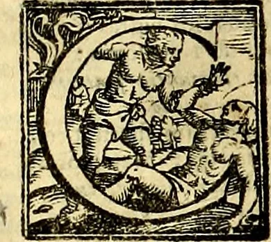 An illustration from Natalis Comitis Mythologiae sive Explicationis fabvlarvm libri decem, in qvibvs omnia prope natvralis et moralis philosophiæ dogmata in veterum fabulis contenta fuisse perspicuè demonstratur, 1616, leaf 344