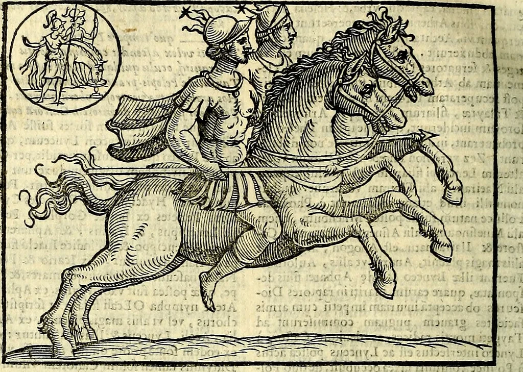 An illustration from Natalis Comitis Mythologiae sive Explicationis fabvlarvm libri decem, in qvibvs omnia prope natvralis et moralis philosophiæ dogmata in veterum fabulis contenta fuisse perspicuè demonstratur, 1616, leaf 493