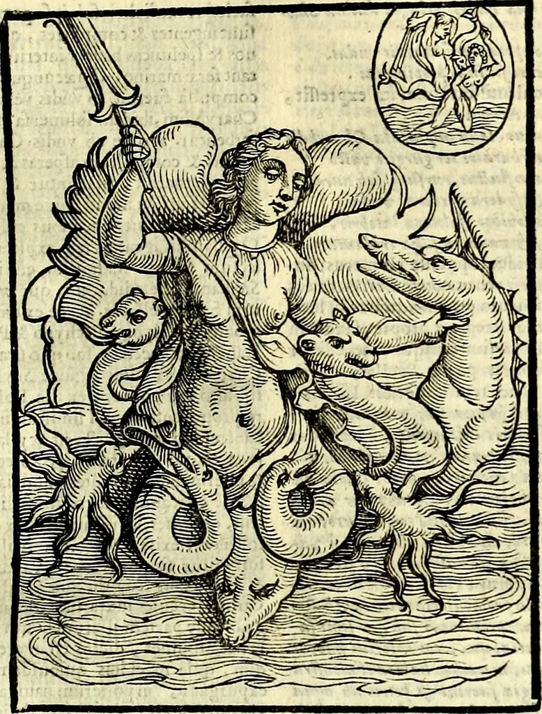 An illustration from Natalis Comitis Mythologiae sive Explicationis fabvlarvm libri decem, in qvibvs omnia prope natvralis et moralis philosophiæ dogmata in veterum fabulis contenta fuisse perspicuè demonstratur, 1616, leaf 502