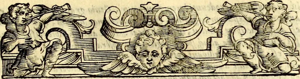 An illustration from Natalis Comitis Mythologiae sive Explicationis fabvlarvm libri decem, in qvibvs omnia prope natvralis et moralis philosophiæ dogmata in veterum fabulis contenta fuisse perspicuè demonstratur, 1616, leaf 6