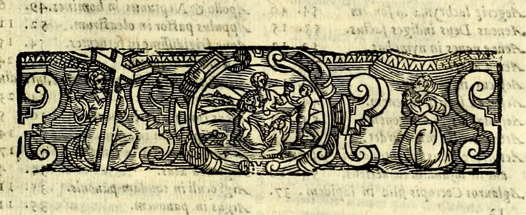 An illustration from Natalis Comitis Mythologiae sive Explicationis fabvlarvm libri decem, in qvibvs omnia prope natvralis et moralis philosophiæ dogmata in veterum fabulis contenta fuisse perspicuè demonstratur, 1616, leaf 718