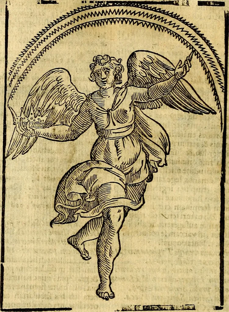 An illustration from Natalis Comitis Mythologiae, sive, Explicationis fabularum libri decem : in quibus omnia prope naturalis et moralis philosophiae dogmata in veterum fabulis contenta fuisse perspicuè demonstratur ... : accessit G. Linocerii Musarum mytholgia, & anonymi obseuationum in totam de dijs gentium narrationem libellus : adiectæ sunt ... editioni elegantissimæ deorum imagines, & eruditissimæ M. Antonij Tritonij Vtinensis .., 1637, leaf 117