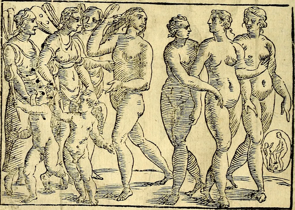 An illustration from Natalis Comitis Mythologiae, sive, Explicationis fabularum libri decem : in quibus omnia prope naturalis et moralis philosophiae dogmata in veterum fabulis contenta fuisse perspicuè demonstratur ... : accessit G. Linocerii Musarum mytholgia, & anonymi obseuationum in totam de dijs gentium narrationem libellus : adiectæ sunt ... editioni elegantissimæ deorum imagines, & eruditissimæ M. Antonij Tritonij Vtinensis .., 1637, leaf 269