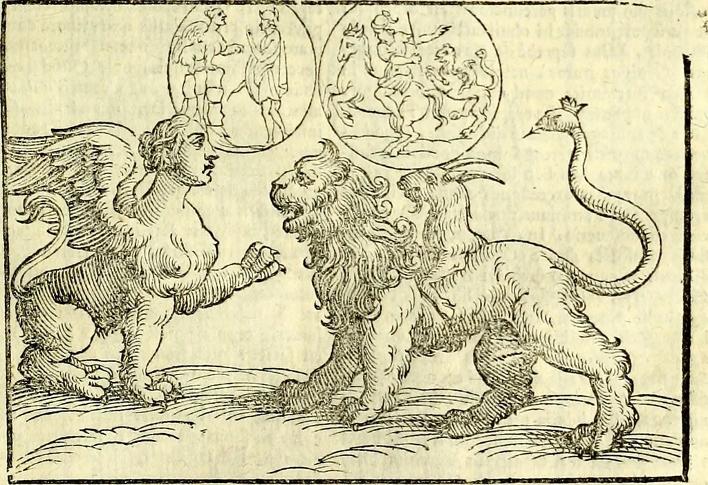 An illustration from Natalis Comitis Mythologiae, sive, Explicationis fabularum libri decem : in quibus omnia prope naturalis et moralis philosophiae dogmata in veterum fabulis contenta fuisse perspicuè demonstratur ... : accessit G. Linocerii Musarum mytholgia, & anonymi obseuationum in totam de dijs gentium narrationem libellus : adiectæ sunt ... editioni elegantissimæ deorum imagines, & eruditissimæ M. Antonij Tritonij Vtinensis .., 1637, leaf 572