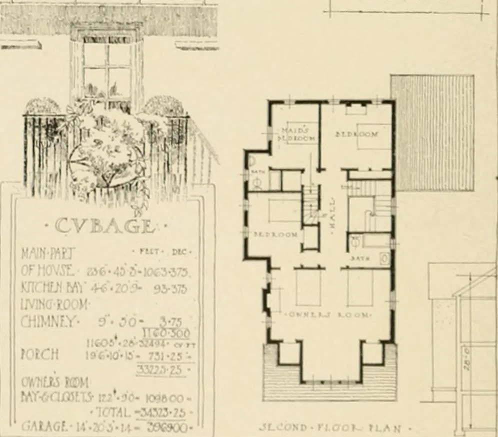 An illustration from The Natco suburban house and garage : attractive economical durable fireproof, 1915, leaf 11