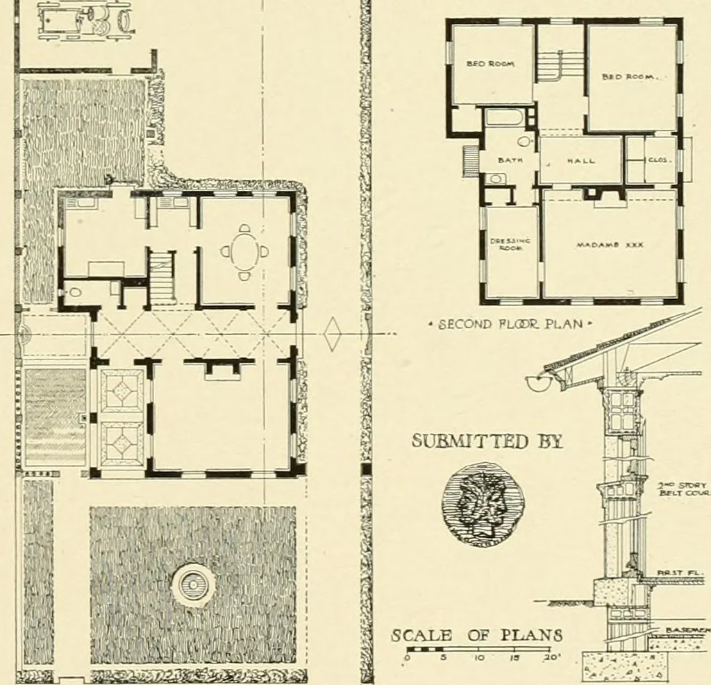 An illustration from The Natco suburban house and garage : attractive economical durable fireproof, 1915, leaf 14