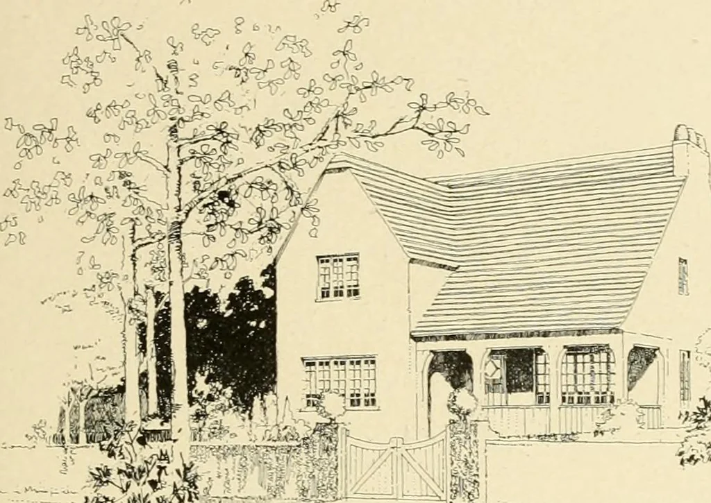 An illustration from The Natco suburban house and garage : attractive economical durable fireproof, 1915, leaf 42