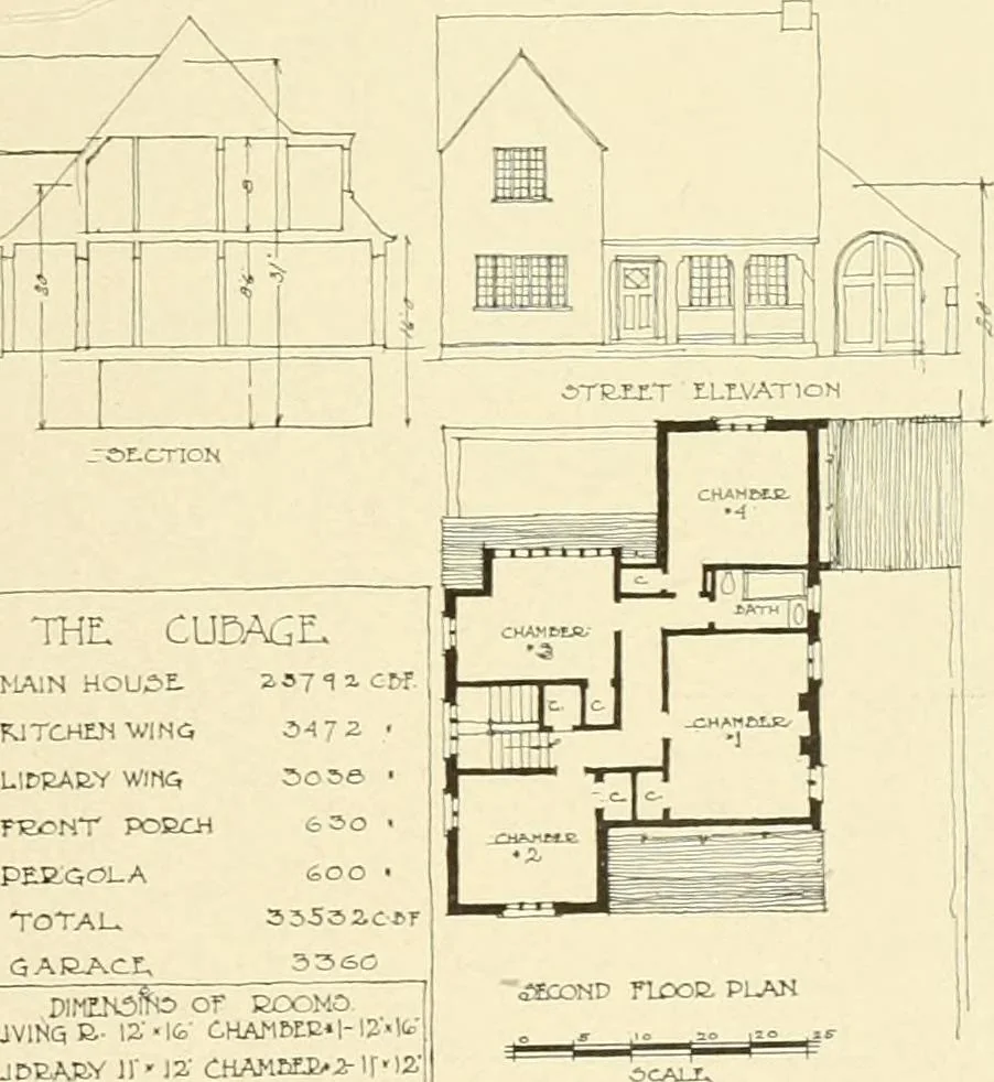 An illustration from The Natco suburban house and garage : attractive economical durable fireproof, 1915, leaf 42