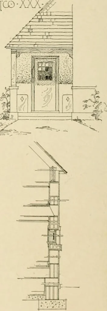 An illustration from The Natco suburban house and garage : attractive economical durable fireproof, 1915, leaf 43