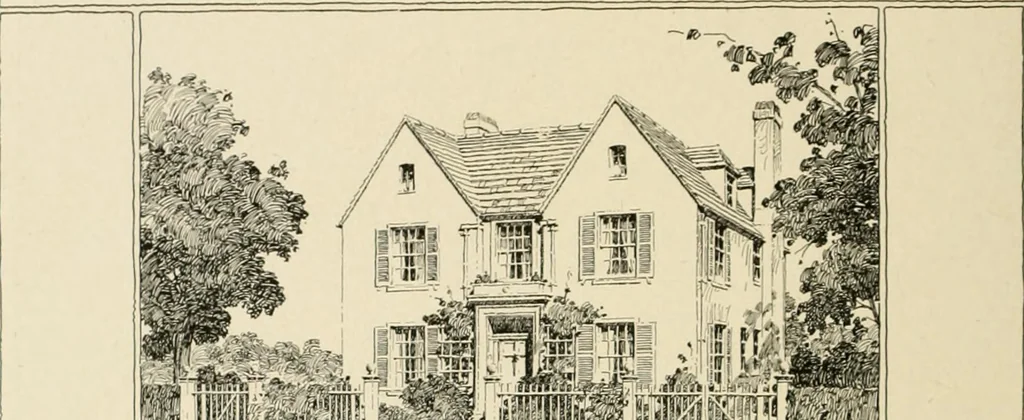 An illustration from The Natco suburban house and garage : attractive economical durable fireproof, 1915, leaf 49