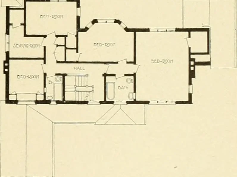 An illustration from The Natco suburban house and garage : attractive economical durable fireproof, 1915, leaf 78
