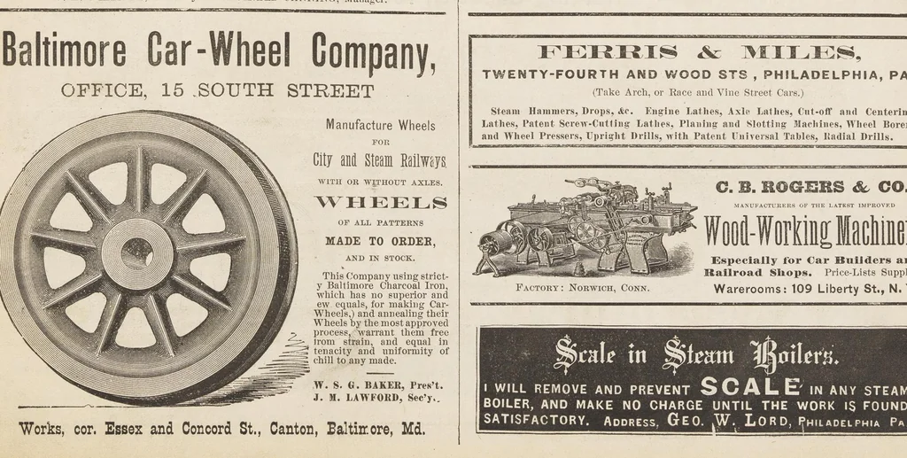 An illustration from National car builder, 1870, leaf 233