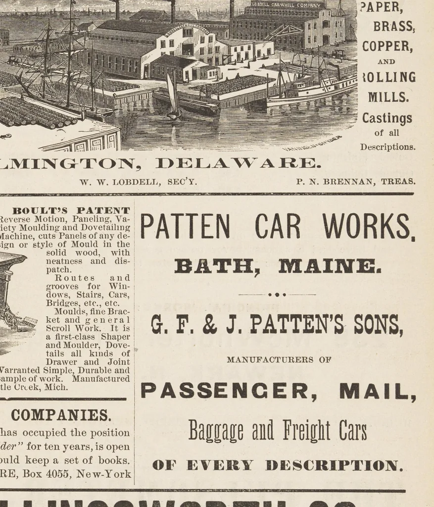 An illustration from National car builder, 1870, leaf 269