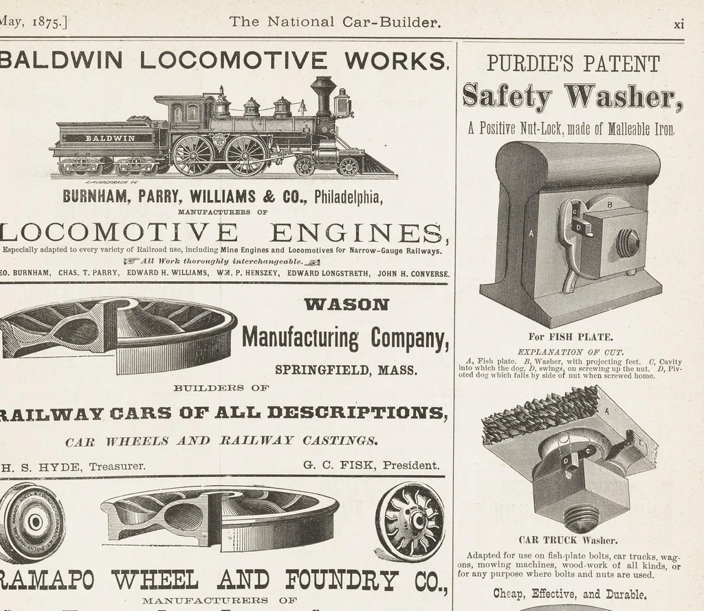 An illustration from National car builder, 1870, leaf 163