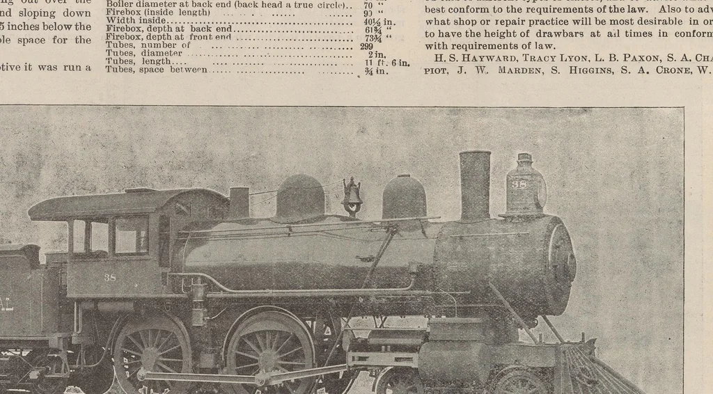 An illustration from National car and locomotive builder, 1886, leaf 134