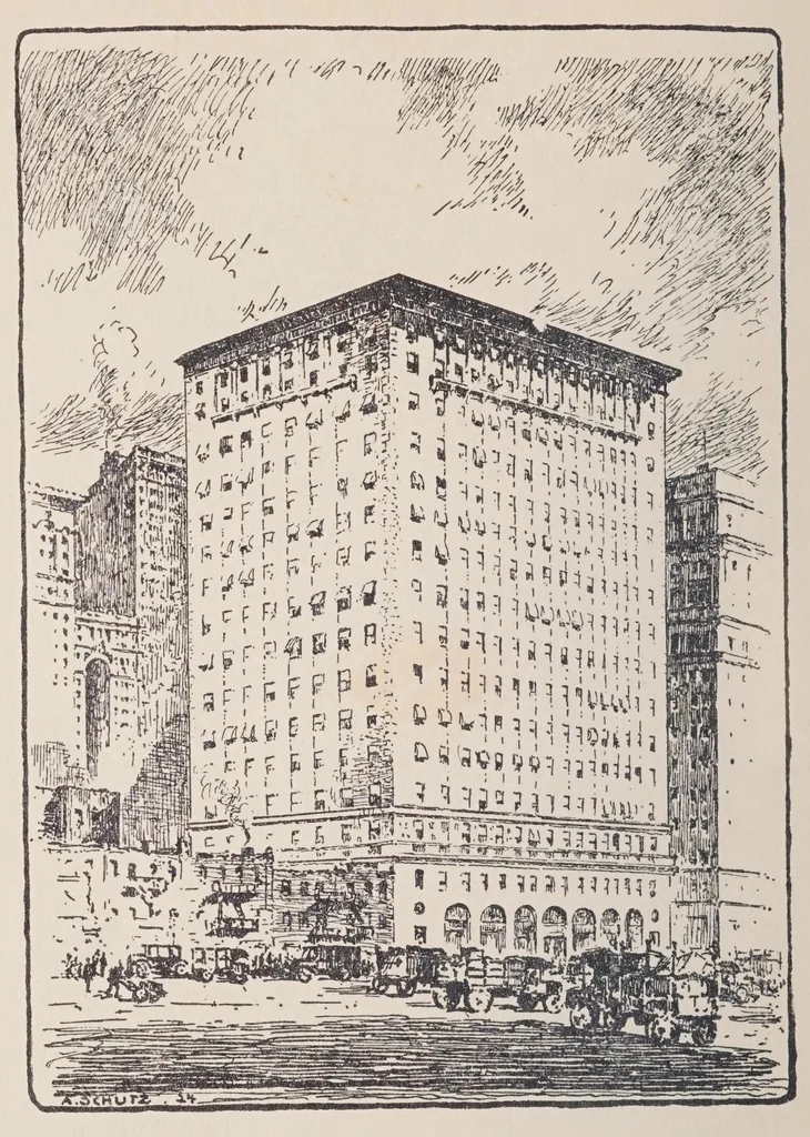 An illustration from National developed dyes for cotton yarn / manufactured by National Aniline & Chemical Company, Inc., 1917, leaf 4