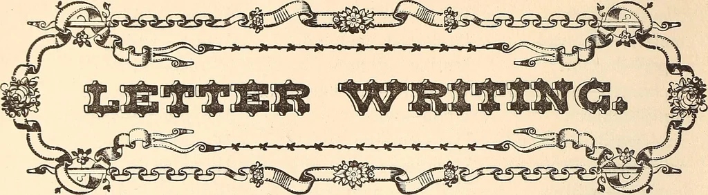 An illustration from The national encyclopædia of business and social forms, embracing the laws of etiquette and good society, 1879, leaf 205