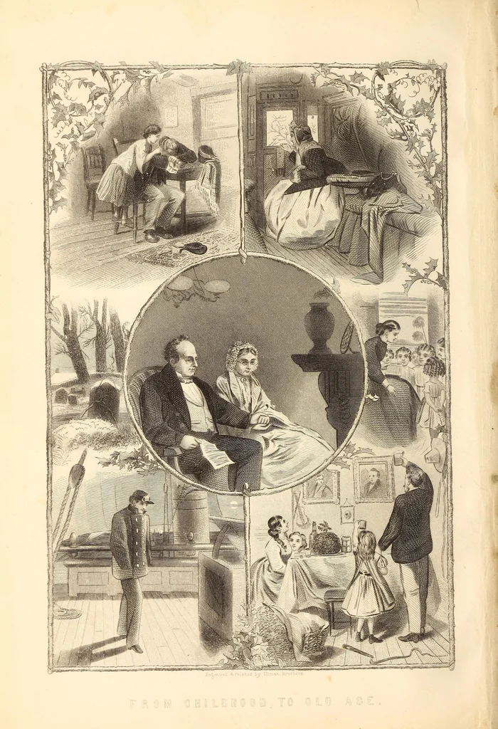 An illustration from The national encyclopædia of business and social forms, embracing the laws of etiquette and good society, 1879, leaf 9