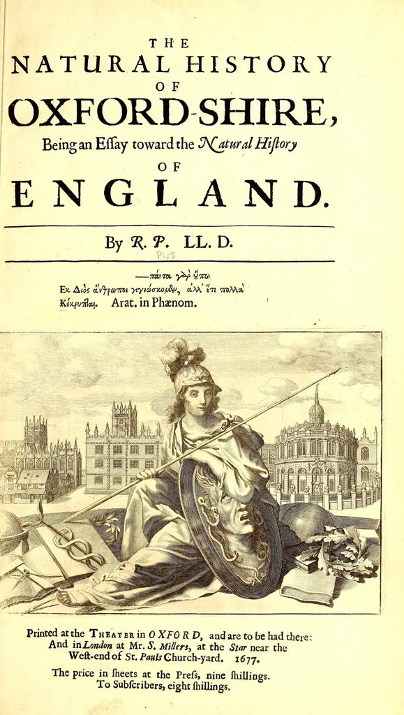An illustration from The natural history of Oxford-shire : being an essay toward the natural history of England, 1677, leaf 11