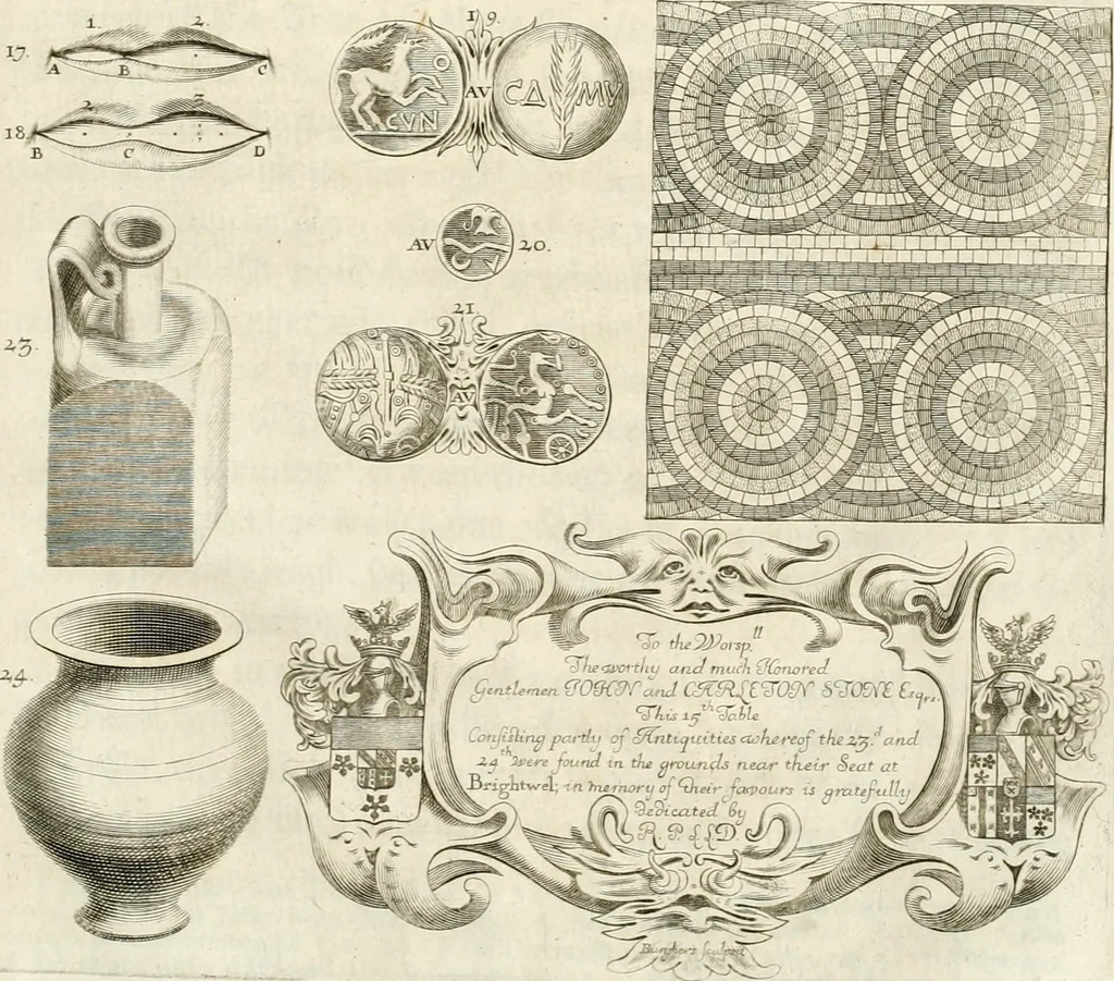 An illustration from The natural history of Oxford-shire : being an essay toward the natural history of England, 1677, leaf 378