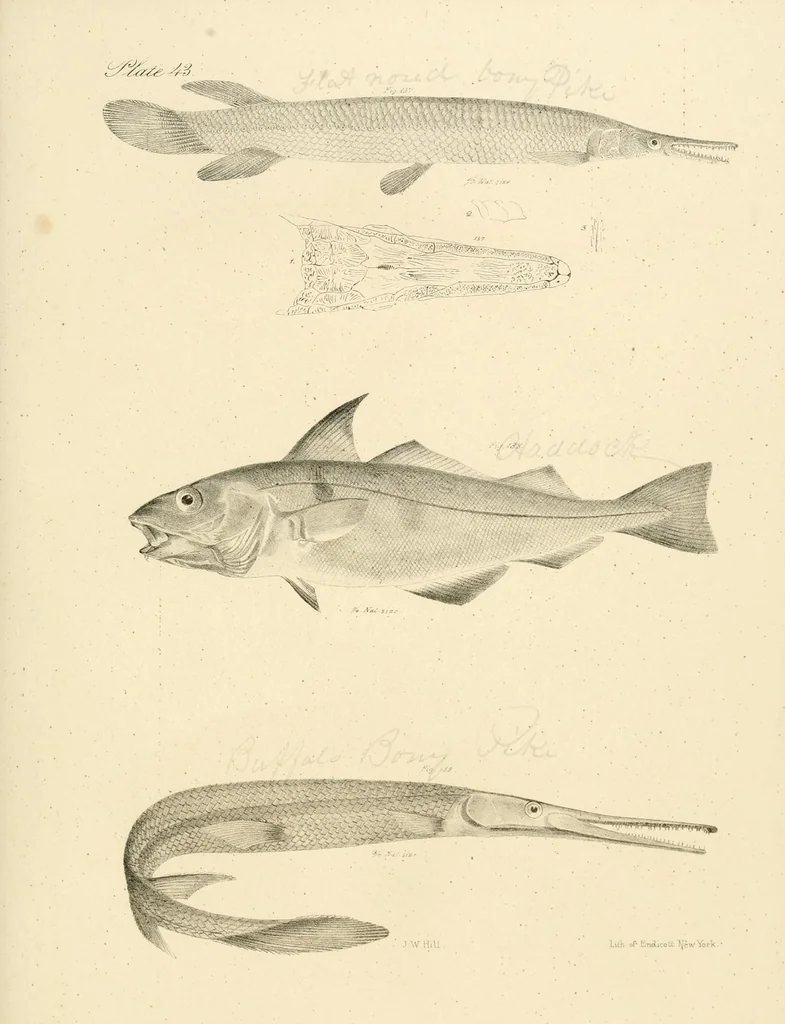 An illustration from Natural history of New York, 1842, leaf 147
