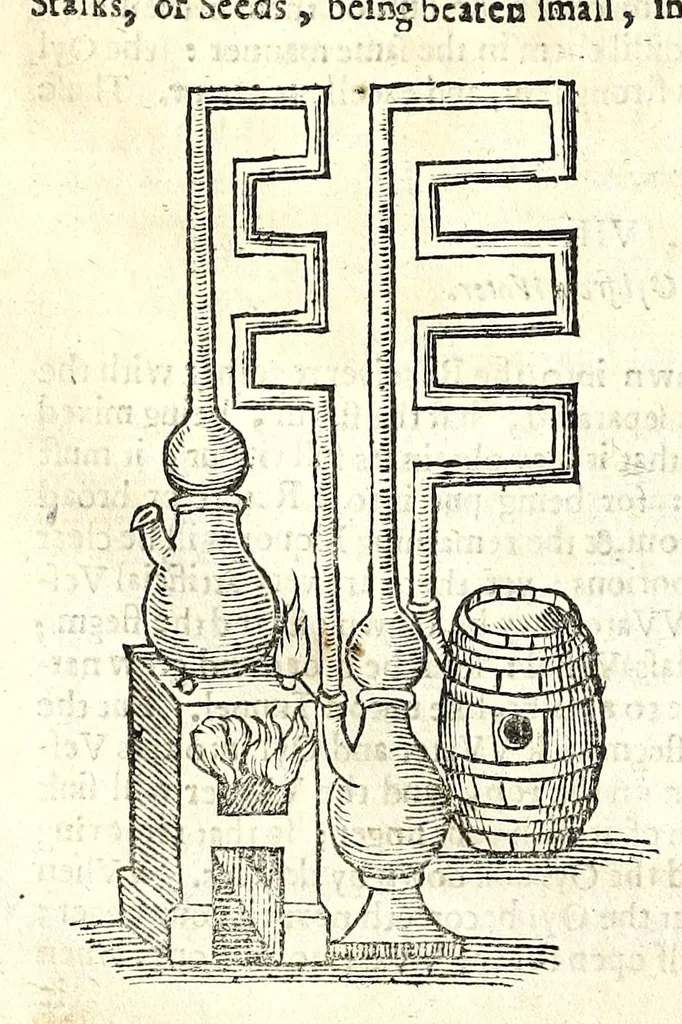 An illustration from Natural magick by John Baptista Porta, a Neapolitane : in twenty books : wherein are set forth all the riches and delights of the natural sciences, 1658, leaf 276