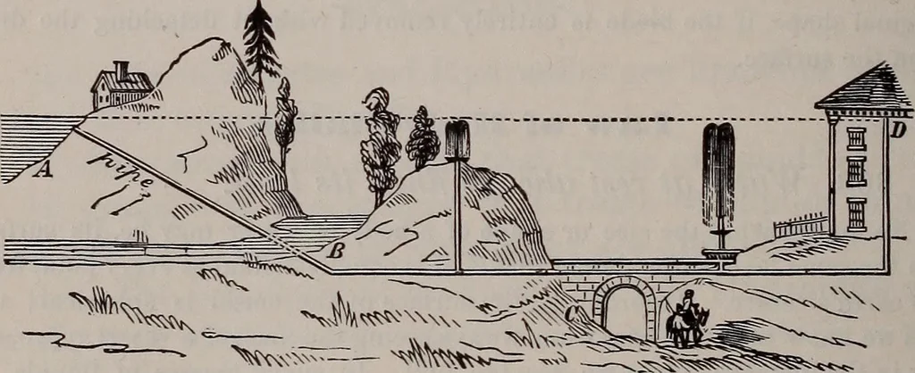 An illustration from A natural philosophy : embracing the most recent discoveries in the various branches of physics, and exhibiting the application of scientific principles in everyday life .., 1899, leaf 137