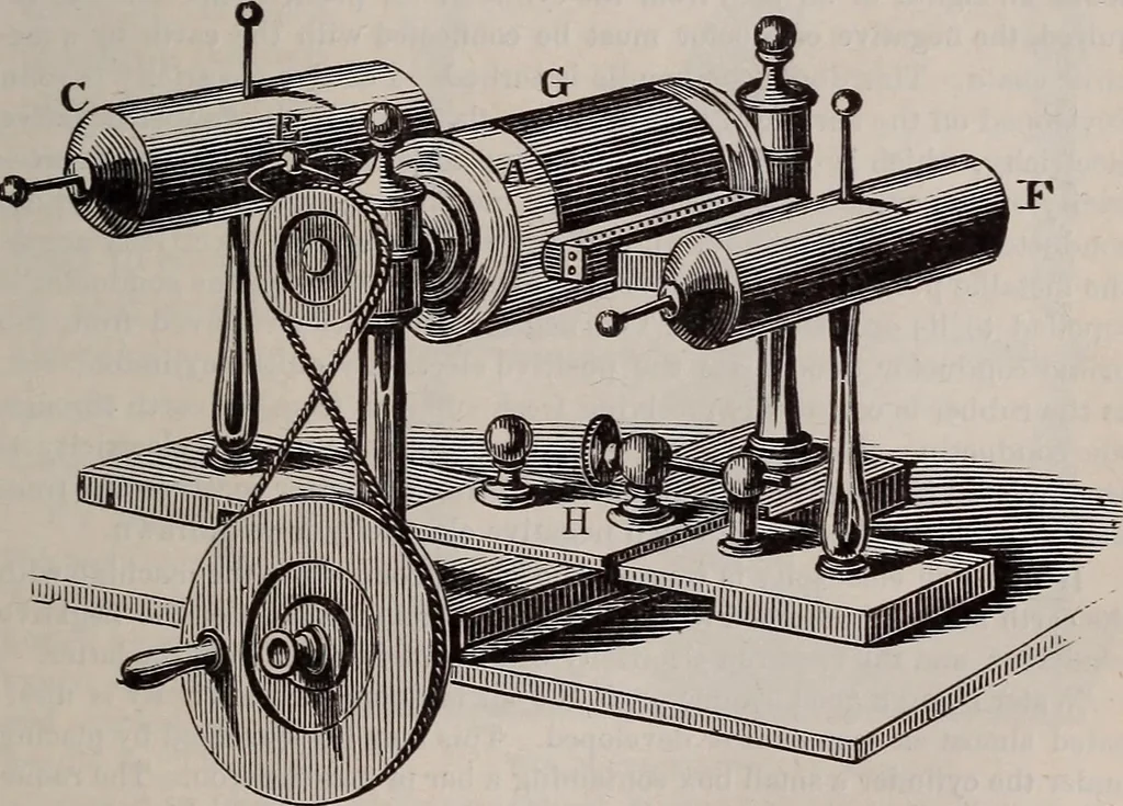 An illustration from A natural philosophy : embracing the most recent discoveries in the various branches of physics, and exhibiting the application of scientific principles in everyday life .., 1899, leaf 300