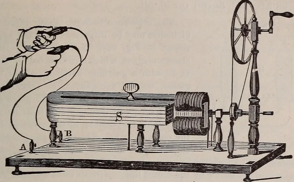 An illustration from A natural philosophy : embracing the most recent discoveries in the various branches of physics, and exhibiting the application of scientific principles in everyday life .., 1899, leaf 372