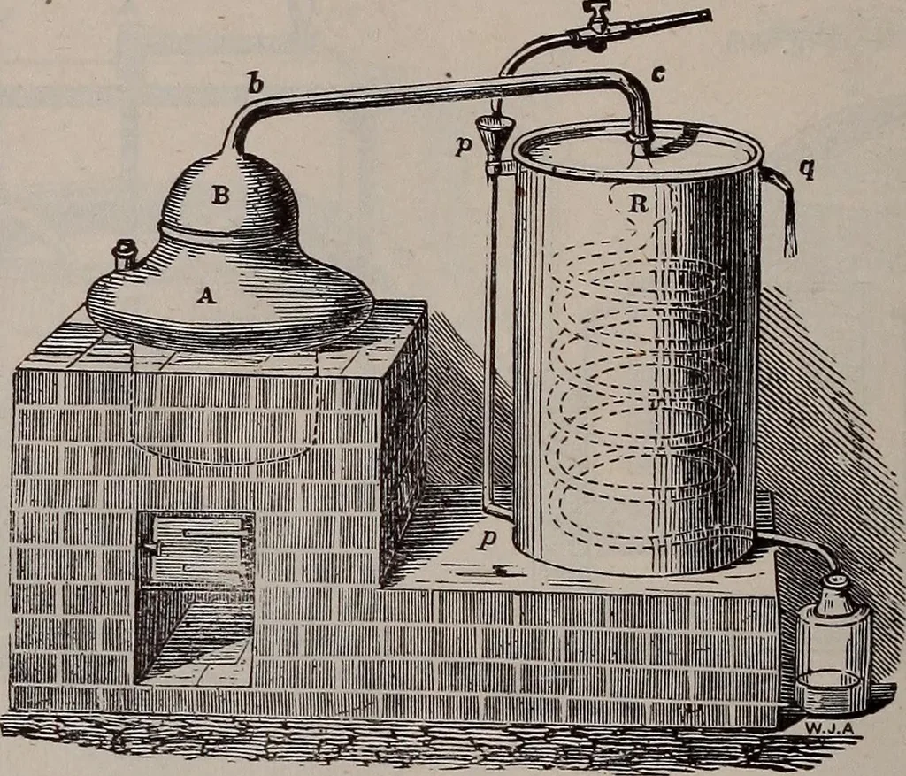 An illustration from A natural philosophy : embracing the most recent discoveries in the various branches of physics, and exhibiting the application of scientific principles in everyday life .., 1899, leaf 431
