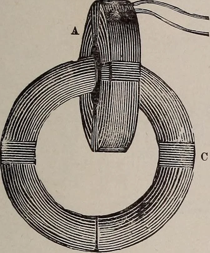 An illustration from A natural philosophy : embracing the most recent discoveries in the various branches of physics, and exhibiting the application of scientific principles in everyday life .., 1899, leaf 442