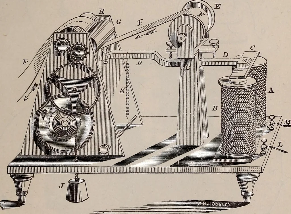 An illustration from A natural philosophy : embracing the most recent discoveries in the various branches of physics, and exhibiting the application of scientific principles in everyday life .., 1899, leaf 442