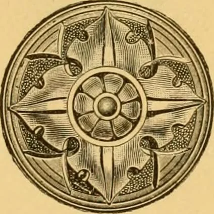 An illustration from Natural wood ornaments : for furniture manufacturers, architects, builders, interior decorators, stair builders, car builders, organ manufacturers, steamboat builders, etc., etc., 1883, leaf 24