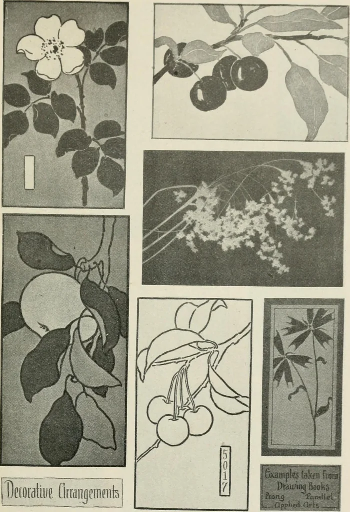 An illustration from Nature drawing from various points of view, 1910, leaf 170