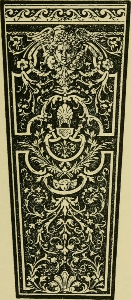 An illustration from Nature in ornament; an enquiry into the natural element in ornamental design & a survey of the ornamental treatment of natural forms, 1902, leaf 104