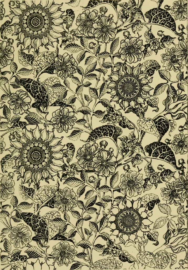An illustration from Nature in ornament; an enquiry into the natural element in ornamental design & a survey of the ornamental treatment of natural forms, 1902, leaf 126