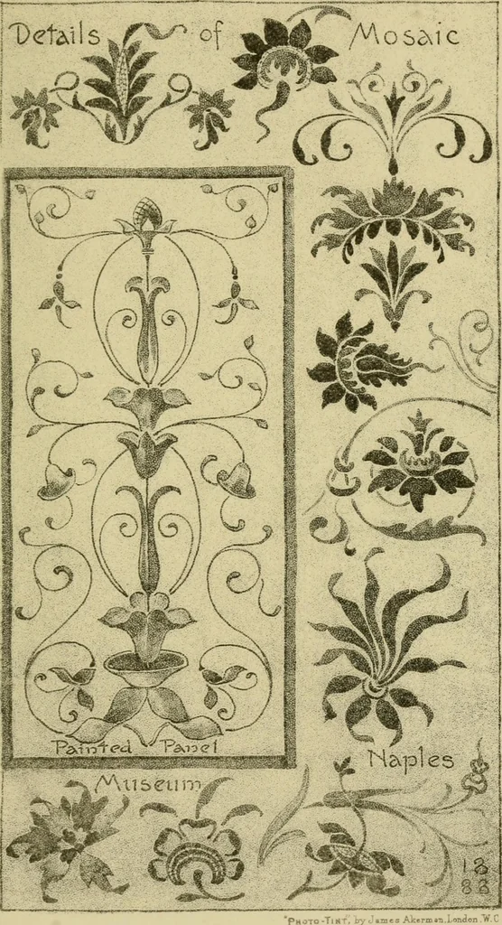 An illustration from Nature in ornament; an enquiry into the natural element in ornamental design & a survey of the ornamental treatment of natural forms, 1902, leaf 142