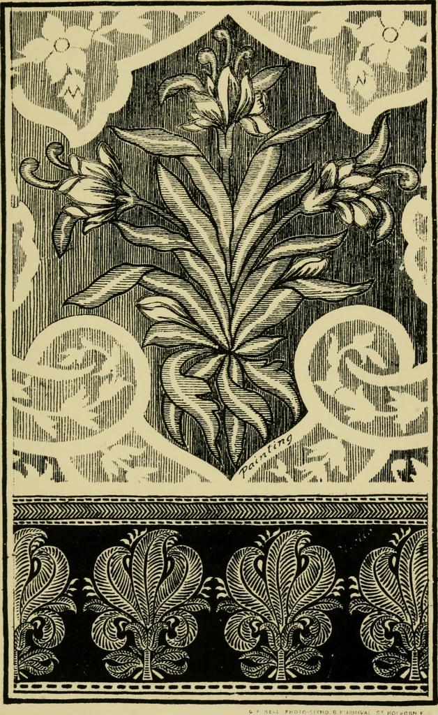 An illustration from Nature in ornament; an enquiry into the natural element in ornamental design & a survey of the ornamental treatment of natural forms, 1902, leaf 154