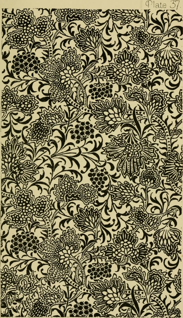 An illustration from Nature in ornament; an enquiry into the natural element in ornamental design & a survey of the ornamental treatment of natural forms, 1902, leaf 182