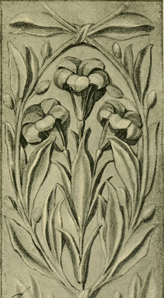 An illustration from Nature in ornament; an enquiry into the natural element in ornamental design & a survey of the ornamental treatment of natural forms, 1902, leaf 204