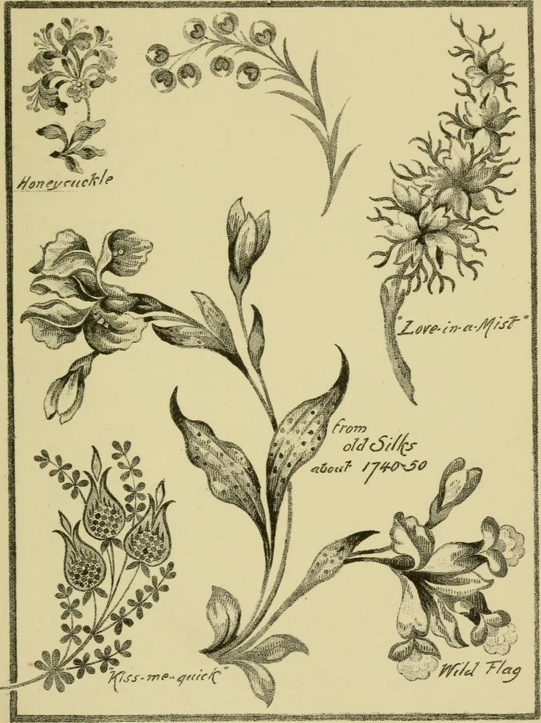 An illustration from Nature in ornament; an enquiry into the natural element in ornamental design & a survey of the ornamental treatment of natural forms, 1902, leaf 210
