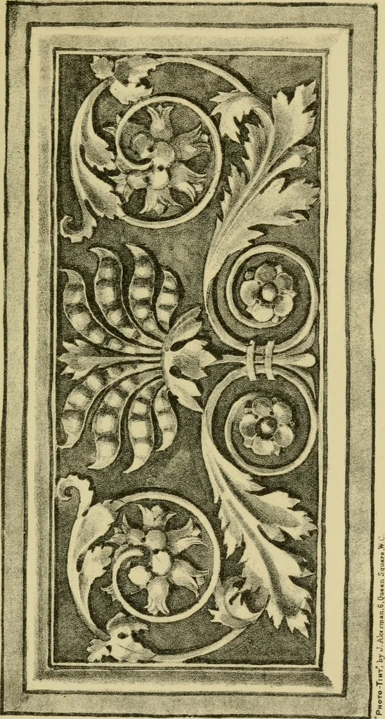 An illustration from Nature in ornament; an enquiry into the natural element in ornamental design & a survey of the ornamental treatment of natural forms, 1902, leaf 214