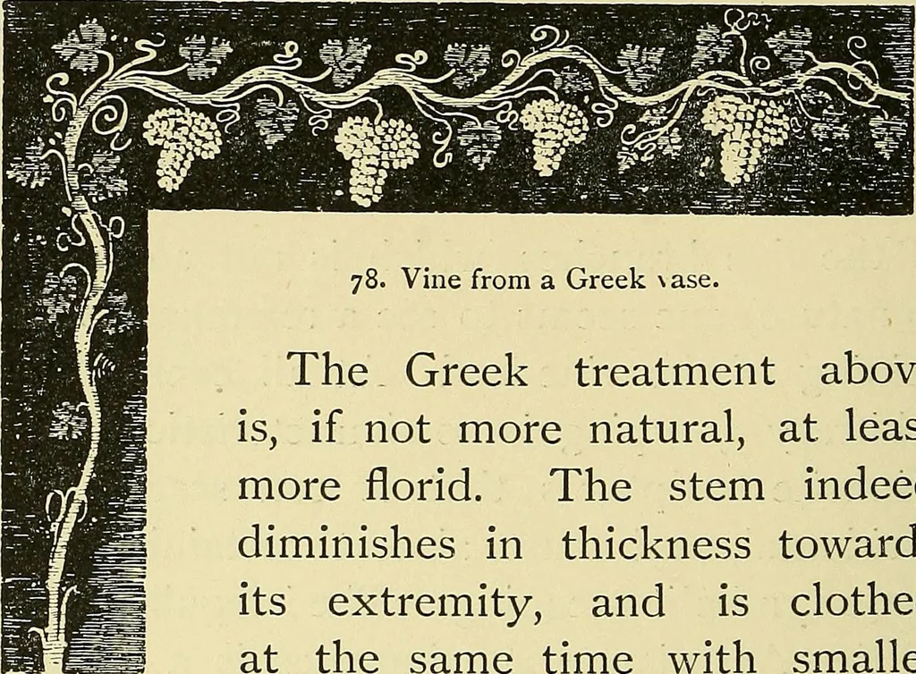 An illustration from Nature in ornament; an enquiry into the natural element in ornamental design & a survey of the ornamental treatment of natural forms, 1902, leaf 237