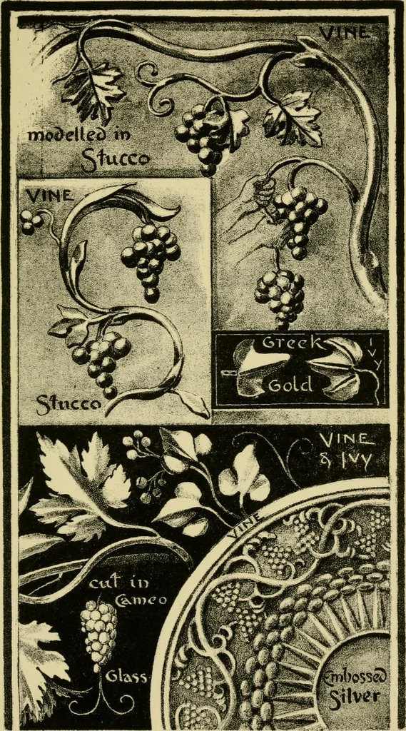 An illustration from Nature in ornament; an enquiry into the natural element in ornamental design & a survey of the ornamental treatment of natural forms, 1902, leaf 246