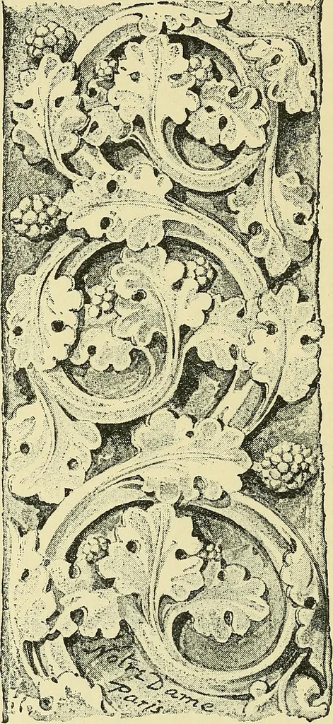 An illustration from Nature in ornament; an enquiry into the natural element in ornamental design & a survey of the ornamental treatment of natural forms, 1902, leaf 253